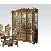 Vendome Gold Patina & Bone Hutch & Buffet Model 63005 By ACME Furniture